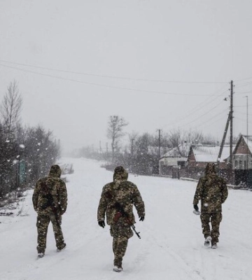 Карта бойових дій в Україні 23 лютого