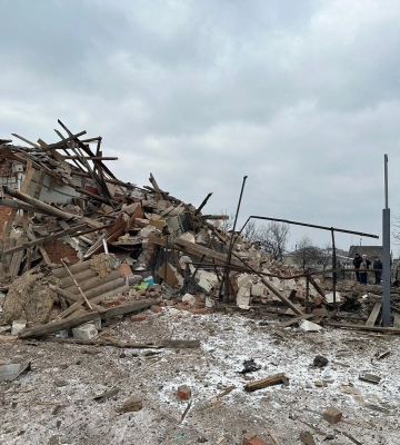На Харківщині сьогодні зранку обстріляли прикордонні села, зруйноване житло