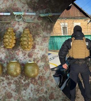 У Броварах чоловік з цілим арсеналом у наплічнику погрожував продавчині гранатою