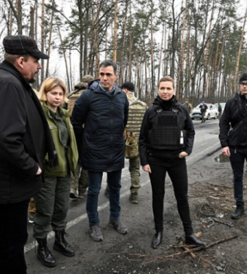 Прем&#039;єр Іспанії після відвідин Бучі та Ірпеня: рф не виграє цю війну