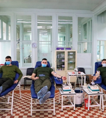 У Рівному нацгвардійці здали кров для побратимів