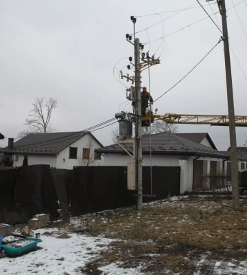 У Великій Данилівці повністю відновили електропостачання 