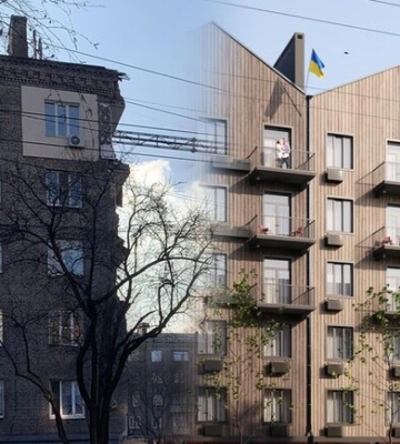 Дизайнеры предложили вариант восстановления разрушенного дома в центре Запорожья