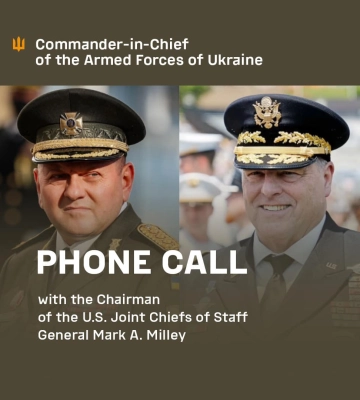 Залужний сказав Міллі, що росіяни на Донецькому напрямку щодня здійснюють до 50 атак