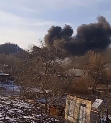 В окупованому Донецьку - пожежа та вибухи, - соцмережі. ВIДЕО