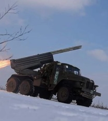 Карта боевых действий в Украине 25 февраля