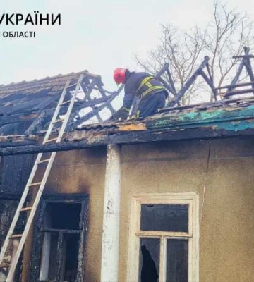 На Одещині спалахнув житловий будинок