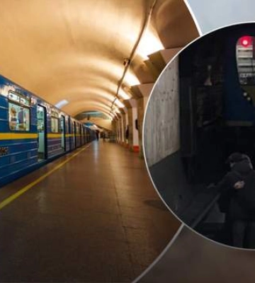 У Києві дівчина стрибнула на колію метро та рушила назустріч потягу