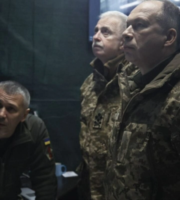 Сирський відвідав частини Сил оборони, які захищають Бахмут