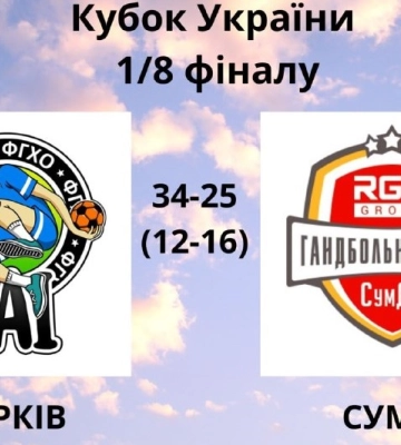 Сумські гандболісти вилетіли з Кубку України