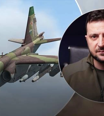 Зеленский подтвердил сбитие вражеского самолета под Авдеевкой