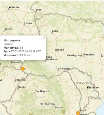 На Закарпатті був землетрус