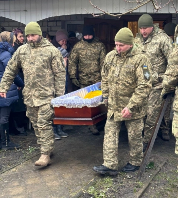 На Волині попрощалися із бійцем тероборони Сергієм Панасюком, який загинув поблизу кордону з Білоруссю