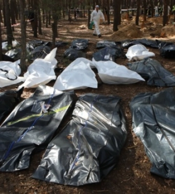 122 тела из массового захоронения под Изюмом остаются неидентифицированными, - Нацполиция