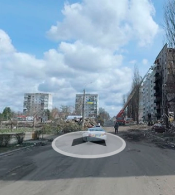 The Undeniable Street View – з’явився сайт, що дає змогу пройтися українськими містами після атак РФ