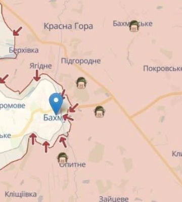 В ЗСУ прокоментували чутки про відступ з Бахмута (КАРТА, )