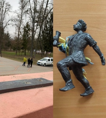 У Луцьку пошкодили скульптури кликунів. Їх відновлюватимуть