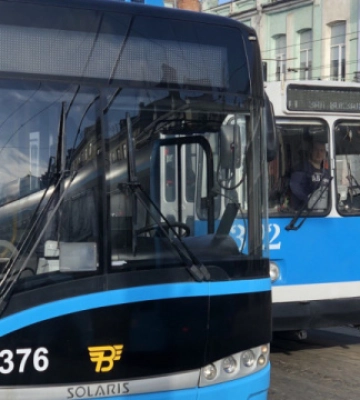У Вінниці на маршрут вийшли 10 польських тролейбусів