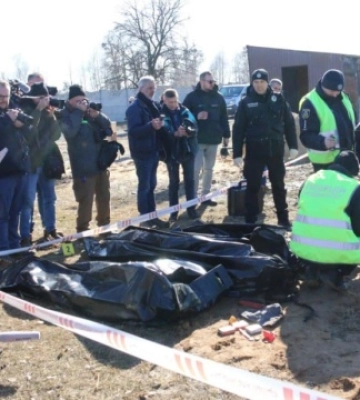 Ще одне поховання цивільних, убитих рашистами, знайдено у Бородянці