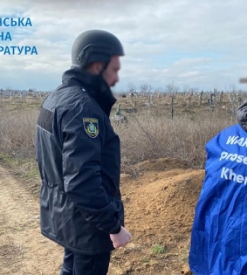 На Херсонщині ексгумували тіла двох чоловіків, закатованих військовими рф