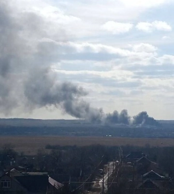 Дніпровські зенітники збили російський літак у Донецькій області (відео)
