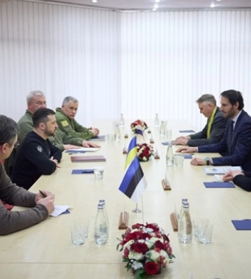 Зеленський зустрівся з главами МЗС Нідерландів та Естонії