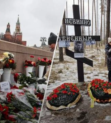 Россияне несут цветы к месту убийства Немцова: уже есть первая задержанная Россияне несут цветы к месту убийства Немцова: уже есть первая задержанная