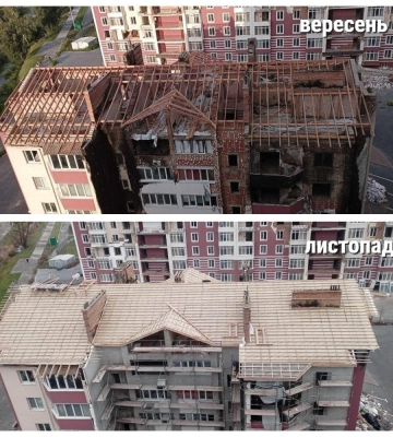 Львів відновив зруйнований окупантами 5-поверховий будинок у Гостомелі, - ФОТО