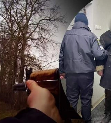 В Киевской области мужчина размахивал оружием и угрожал полицейским: видео с бодикамер