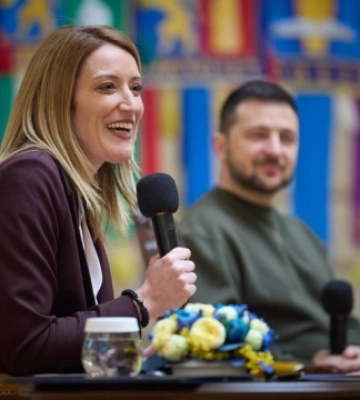 Зеленський і Мецола поспілкувалися зі студентами вишів Львівщини