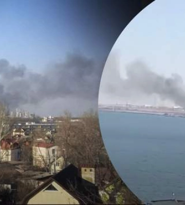 На Одещині – масштабна пожежа: вогонь охопив 2 тисячі квадратних метрів: відео