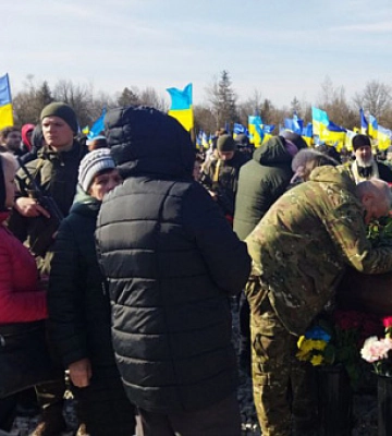 В Кривом Роге попрощались с погибшим защитником «Азовстали»