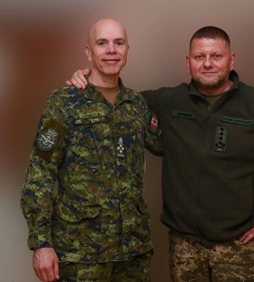 Залужний обговорив військову допомогу з головою Штабу оборони Збройних сил Канади