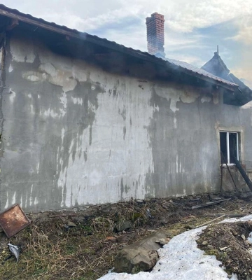 На Ужгородщині горів приватний будинок