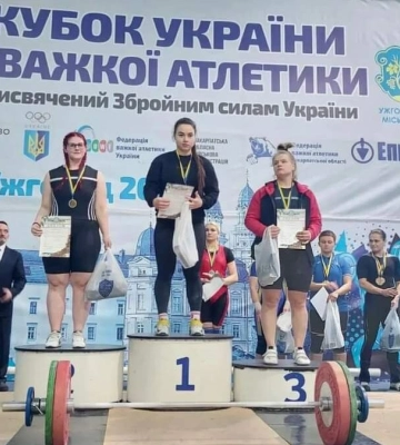 Сумчанки відзначилися на Кубку України з важкої атлетики