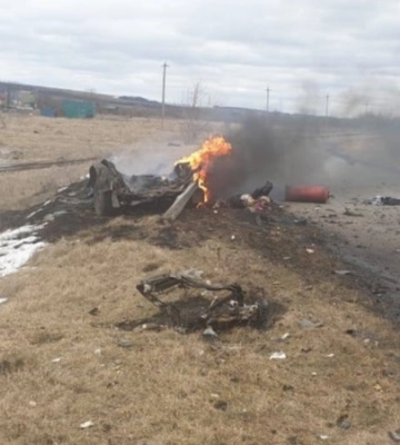 На Харківщині ворожий снаряд потрапив в автомобіль: подружжя, що знаходилося в автомобілі, загинуло