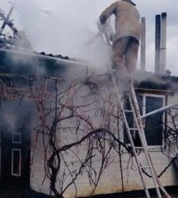 У Кременчуцькому районі горів житловий будинок