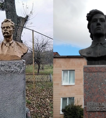 Мінус один: на Полтавщині демонтували ще один пам&#039;ятник сталінському письменнику