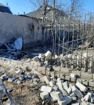 На прив&#039;язі біля ракетної вирви: в Херсоні врятували &quot;пса-жертву&quot; агресії РФ