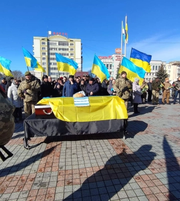 Рівне попрощалося з військовим загиблим у Бахмуті