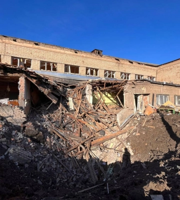 Ракетний удар. Армія РФ зруйнувала школу у Краматорську