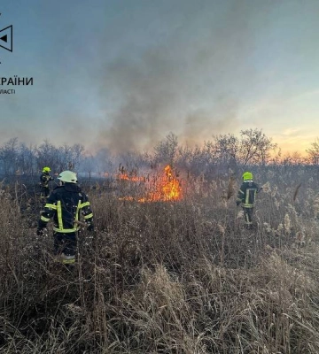 В Одесі на полях фільтрації сталася масштабна пожежа