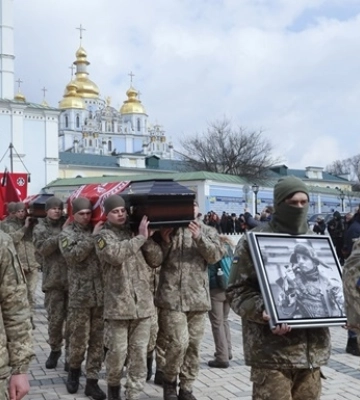 У Києві попрощалися із загиблими у Брянській області українськими розвідниками