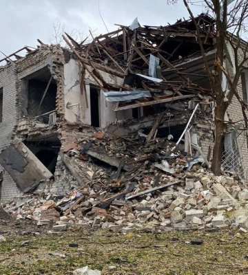 Екоінспектори підрахували збитки від обстрілу лікарні у Баштанці