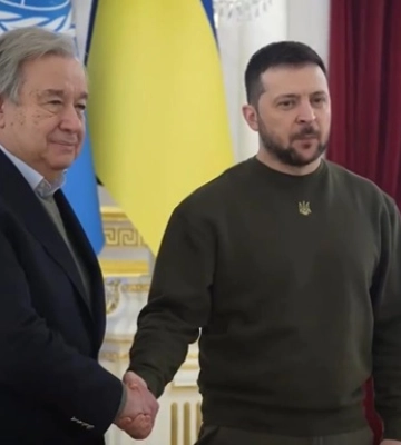 Зеленський зустрівся з генсеком ООН у Києві