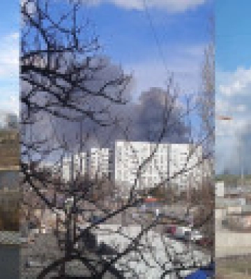 В Энергодаре у окупантов большой пожар  