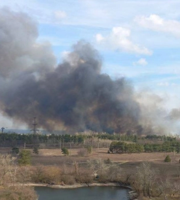 В Энергодаре у окупантов большой пожар  
