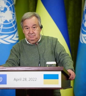 Гутерреш у Києві прокоментував відео зі стратою українського військового