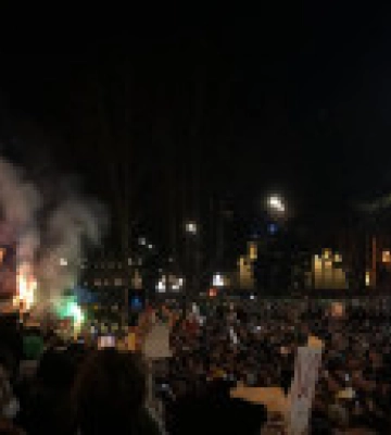 Протести у Грузії: мітингувальники оточили будівлю парламенту, поліція застосувала сльозогінний газ та водомети