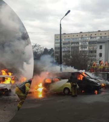 Горіли автівки, а навколо були розкидані вікна, – очевидці про вибухи в Києві